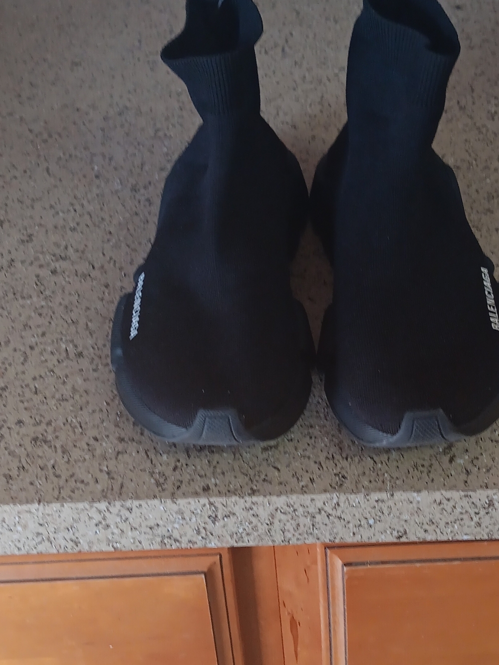 Balenciaga Men's Black Slip-On Sock Sneakers - Picture 7 of 8